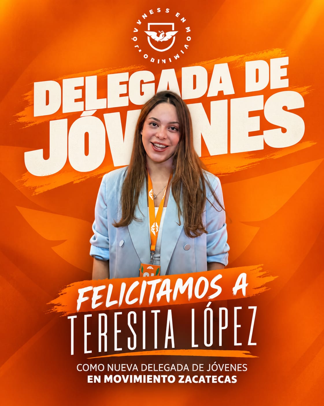 Teresita López, delegada de Jóvenes en Movimiento Zacatecas