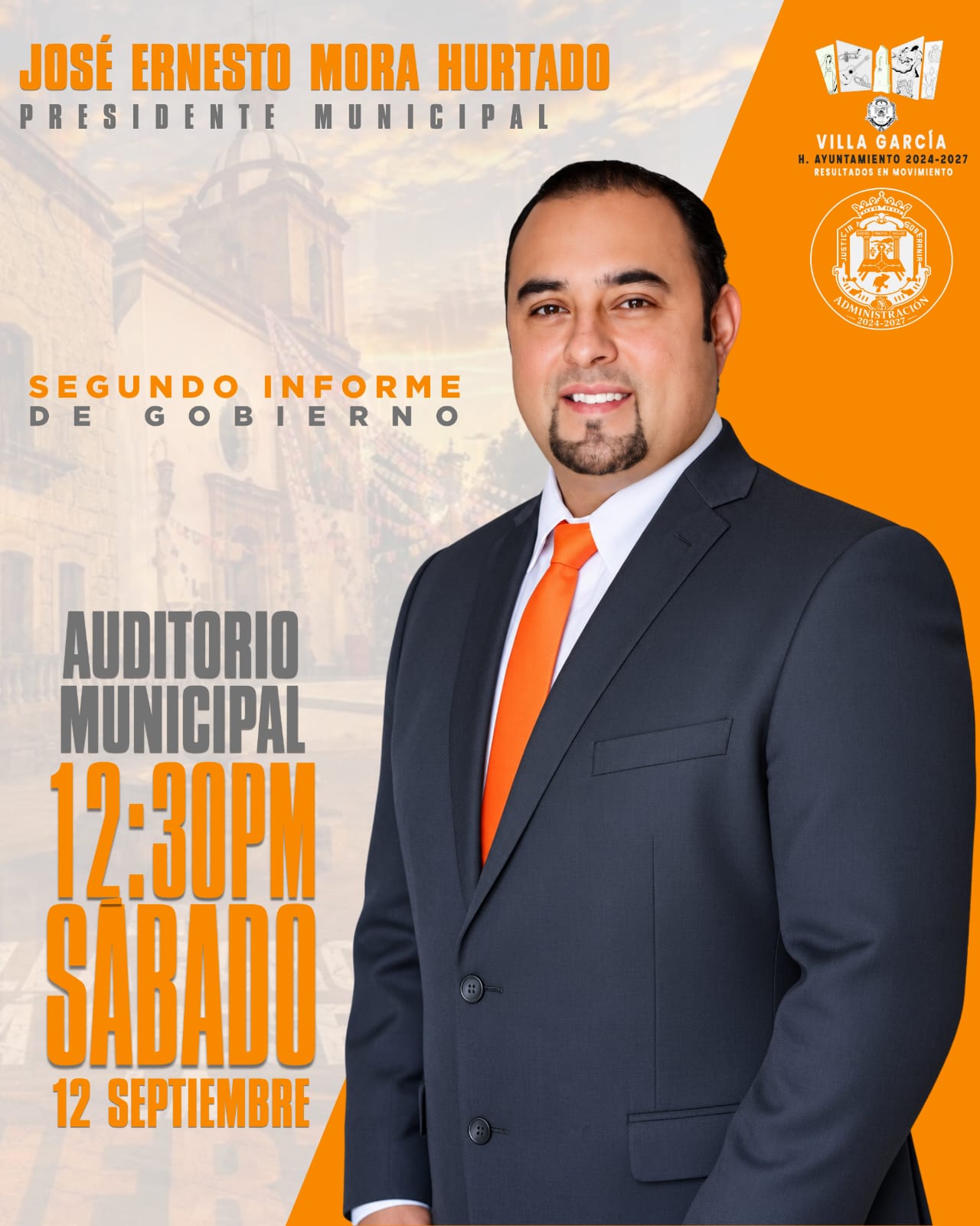 José Ernesto Mora Hurtado, presidente municipal de Villa García